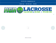 Tablet Screenshot of hgrlacrosse.com